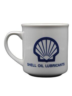 Shell Oil Lubricants Empire Oil 12oz Coffee Mug Advertising Gas Fuel Petrol